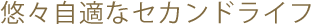 悠々自適なセカンドライフ
